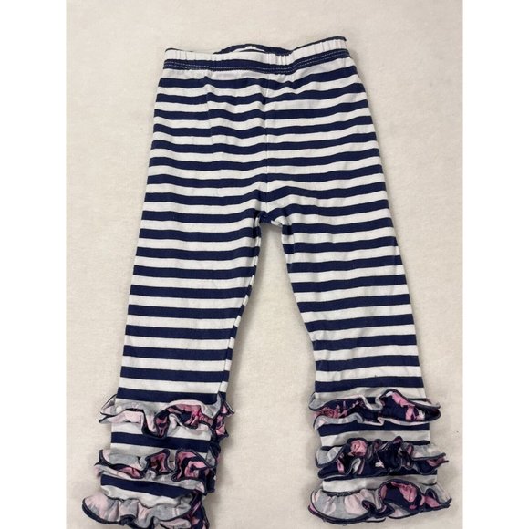 Simply Southern Flamingo Ruffle Outfit 2 Piece 2t - Picture 11 of 11